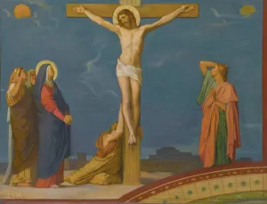 La Mort De Jesus-Christ Sur Le Calvaire by Jean-Hippolyte Flandrin Oil Painting