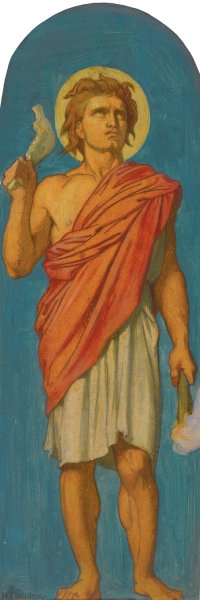 Samson Oil painting by Jean-Hippolyte Flandrin