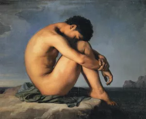 Young Man by the Sea painting by Jean Hippolyte Flandrin