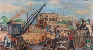 Le Travail by Jean Hippolyte Marchand Oil Painting