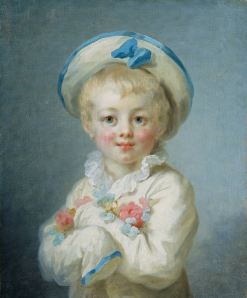 Main Product Photo of A Boy as Pierrot  Painting by Jean-Honore Fragonard