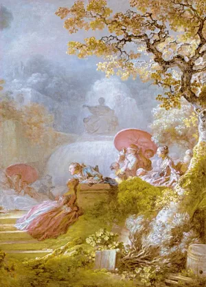Blindman's Buff by Jean-Honore Fragonard - Oil Painting Reproduction