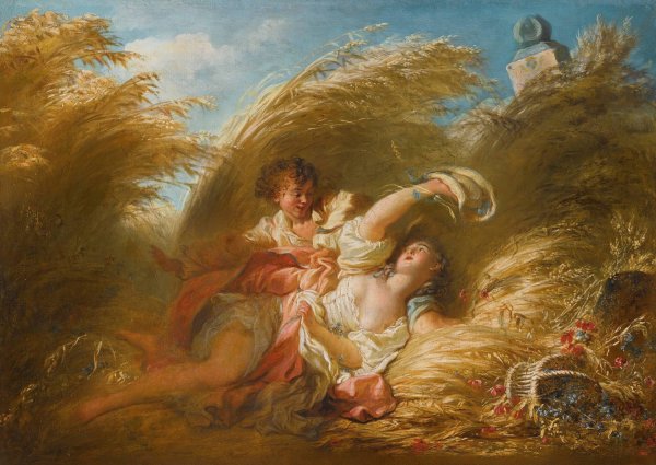Main Product Photo of Dans Les Bles Painting by Jean-Honore Fragonard
