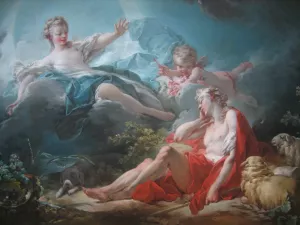 Diana and Endymion by Jean-Honore Fragonard - Oil Painting Reproduction