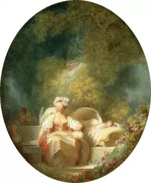 Good Mother by Jean-Honore Fragonard - Oil Painting Reproduction