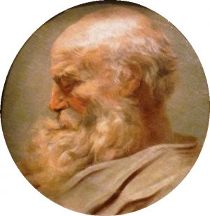Head of an Old Man by Jean-Honore Fragonard Oil Painting