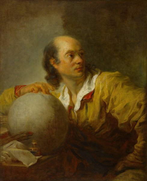 Jerome de La Lande  by Jean-Honore Fragonard - Hand-Painted Oil Painting Reproduction
