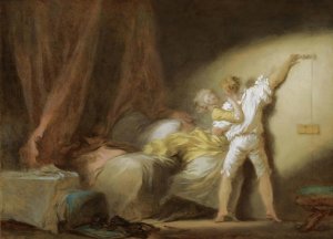Le Verrou by Jean-Honore Fragonard Oil Painting