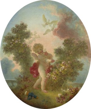 Love The Sentinel by Jean-Honore Fragonard Oil Painting