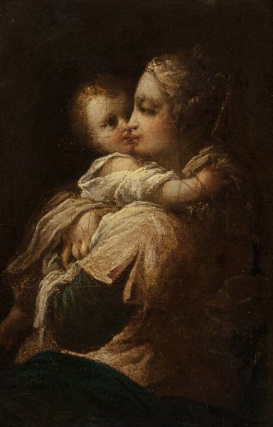 Main Product Photo of Mother and Child Painting by Jean-Honore Fragonard