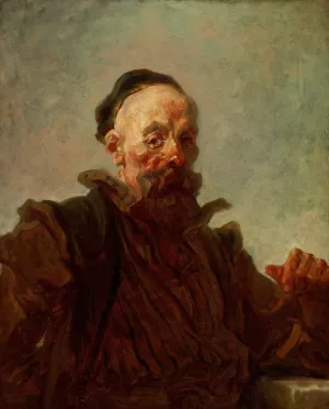 Portrait of a Man in Costume by Jean-Honore Fragonard Oil Painting