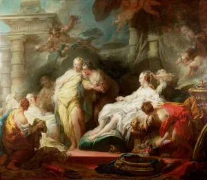 Psyche Showing Her Sisters Her Gifts from Cupid painting by Jean-Honore Fragonard