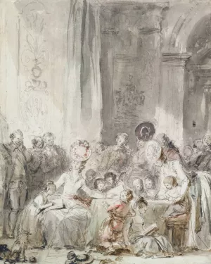 The Competition by Jean-Honore Fragonard Oil Painting