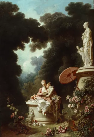 The Confession of Love by Jean-Honore Fragonard Oil Painting