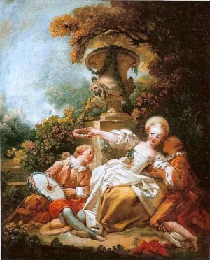 The Fascinated Coquette by Jean-Honore Fragonard - Oil Painting Reproduction
