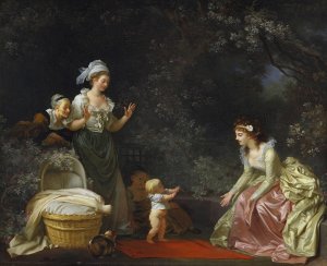 The First Steps by Jean-Honore Fragonard Oil Painting