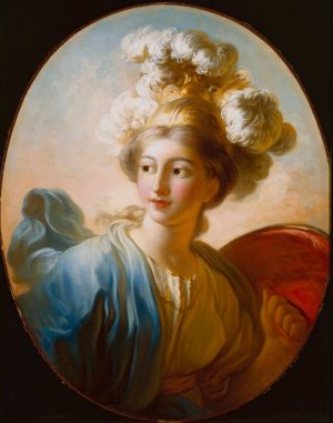 The Goddess Minerva by Jean-Honore Fragonard Oil Painting