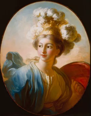 The Goddess Minerva by Jean-Honore Fragonard Oil Painting