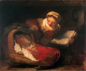 The Good Mother by Jean-Honore Fragonard Oil Painting