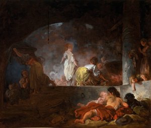 The Laundresses by Jean-Honore Fragonard Oil Painting