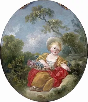 The Little Gardener by Jean-Honore Fragonard - Oil Painting Reproduction