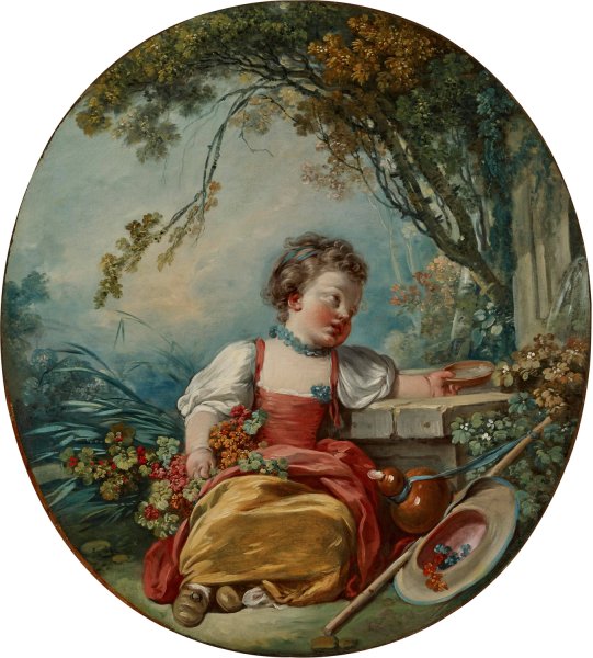 The Little Pilgrim  by Jean-Honore Fragonard - Hand-Painted Oil Painting Reproduction