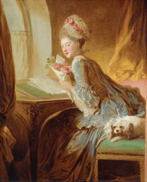 The Love Letter by Jean-Honore Fragonard Oil Painting