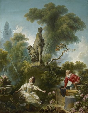 The Progress of Love; The Meeting by Jean-Honore Fragonard Oil Painting