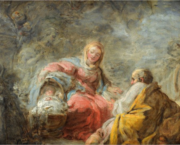 Main Product Photo of The Rest on the Flight into Egypt Painting by Jean-Honore Fragonard