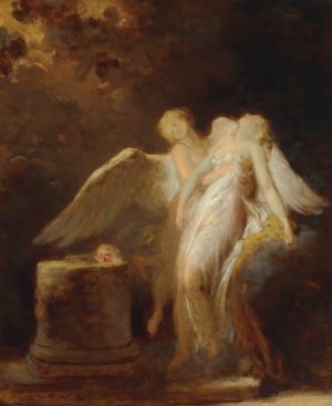 The Sacrifice of the Rose by Jean-Honore Fragonard Oil Painting