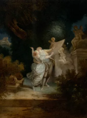 The Sermon of Love by Jean-Honore Fragonard - Oil Painting Reproduction