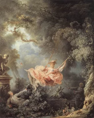 The Swing by Jean-Honore Fragonard Oil Painting