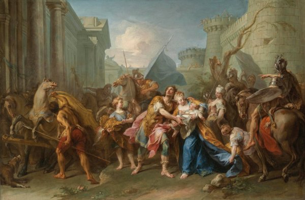 Main Product Photo of Hector Taking Leave Of Andromache  Painting by Jean Ii Restout
