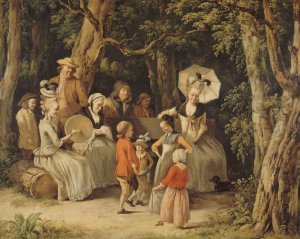 La Danse des enfants by Jean-Jacques De Boissieu Oil Painting
