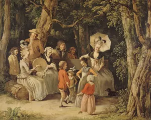 La Danse des enfants by Jean-Jacques De Boissieu Oil Painting