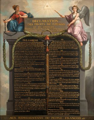 Declaration des droits de l'homme et du citoyen. by Jean-Jacques-Francois Le Barbier Oil Painting