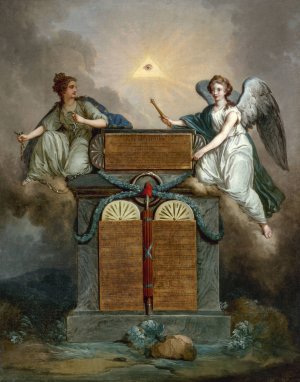 Declaration des droits de l'homme et du citoyen by Jean-Jacques-Francois Le Barbier Oil Painting