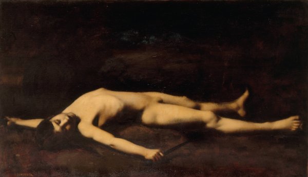 Bara  by Jean-Jacques Henner - Hand-Painted Oil Painting Reproduction