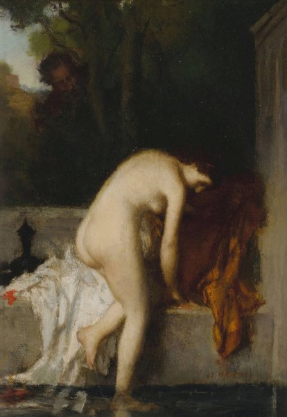La chaste Suzanne  by Jean-Jacques Henner - Hand-Painted Oil Painting Reproduction