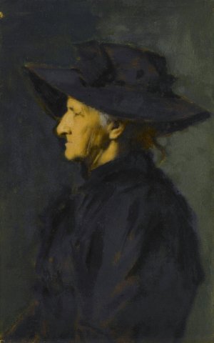 Madame Seraphin Henner by Jean-Jacques Henner Oil Painting