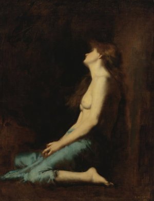 Mary Magdalene by Jean-Jacques Henner Oil Painting
