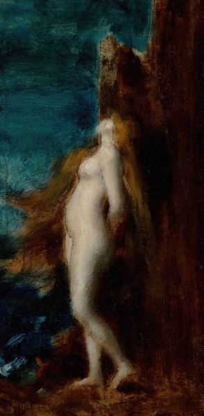 Nue avec cheveux longs by Jean-Jacques Henner - Hand-Painted Oil Painting Reproduction