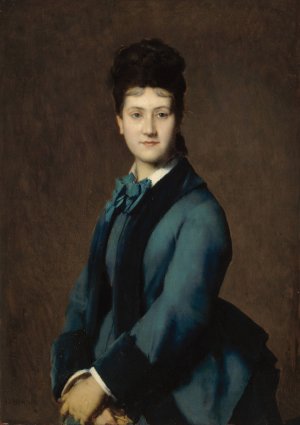 Portrait de Madame Jeantaud by Jean-Jacques Henner Oil Painting