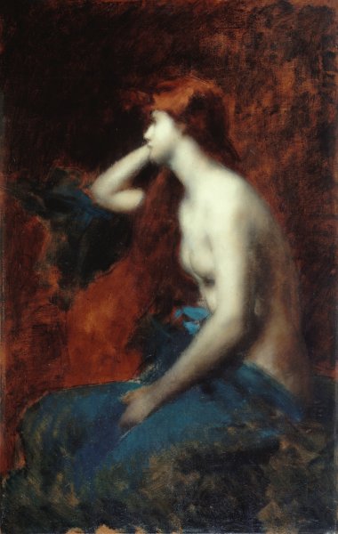 Reverie  by Jean-Jacques Henner - Hand-Painted Oil Painting Reproduction
