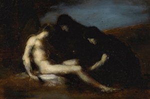 Saint Sebastien by Jean-Jacques Henner Oil Painting
