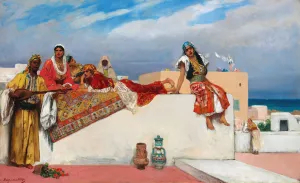 An Afternoon Idyll Oil painting by Jean-Joseph-Benjamin Constant