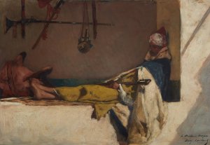 At Rest by Jean-Joseph-Benjamin Constant Oil Painting