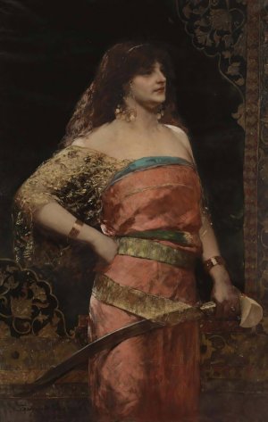 Judith by Jean-Joseph-Benjamin Constant Oil Painting