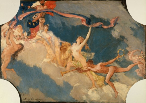 Main Product Photo of La Ville de Paris conviant le monde a ses fetes  Painting by Jean-Joseph-Benjamin Constant