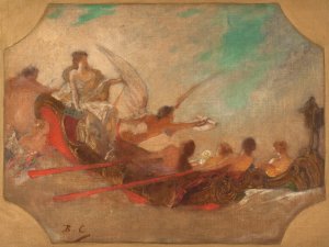 La Ville de Paris conviant le monde a ses fetes by Jean-Joseph-Benjamin Constant Oil Painting